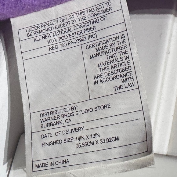 🧸 Rare Vintage 2001 Looney Tunes Marvin the Martian 13” x 13” Pillow - Picture 16 of 16